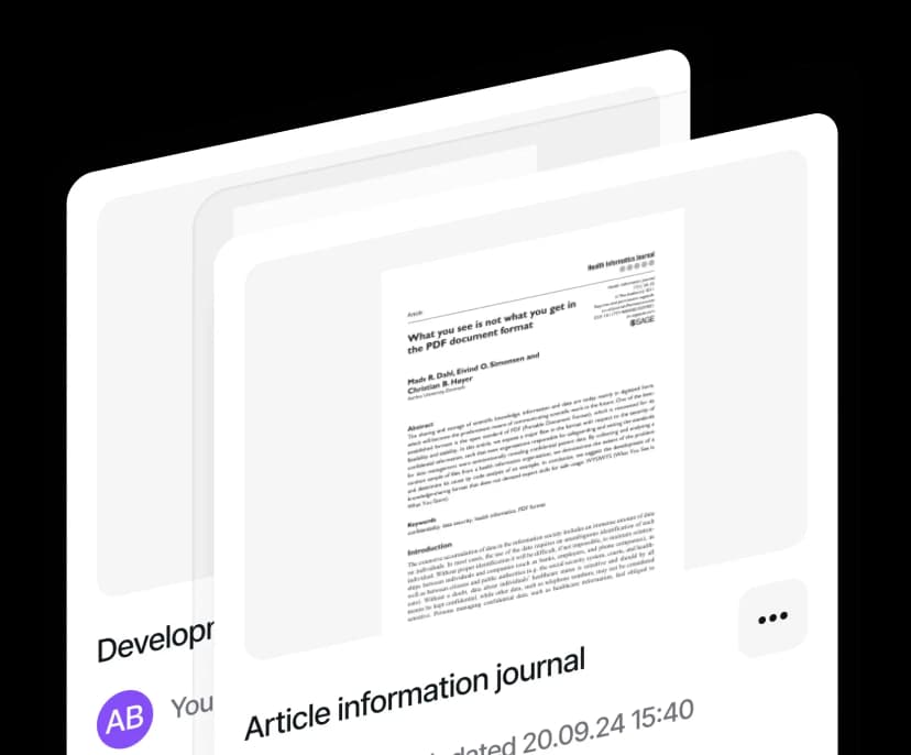 Effective PDF management